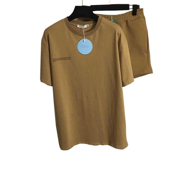 

women's tracksuits 2021 women summer sets t-shirt o-neck short sleeve shorts elastic wais loose two pcs set, Gray