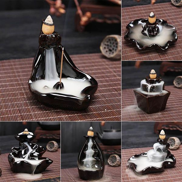 

fragrance lamps home decor backflow stick incense burner ceramic censer use in