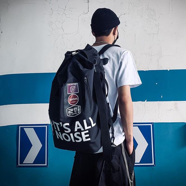 

backpack fashion drawstring large men oxford teenage school college student couple bag outdoor luggage df488