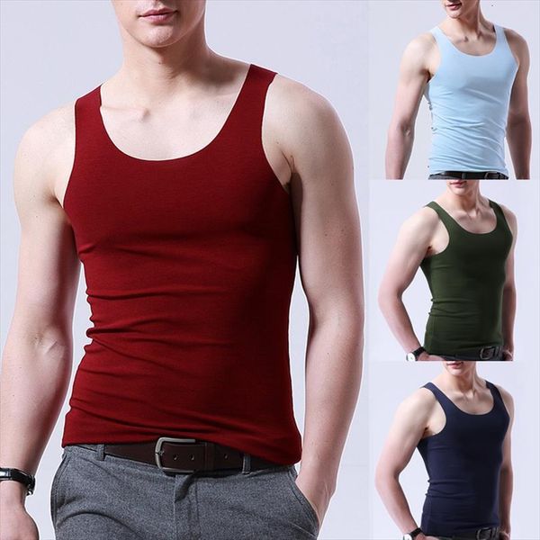 

summer plus size men tank sleeveless singlets solid color fitness vest bodybuilding gym m 4xl, White;black