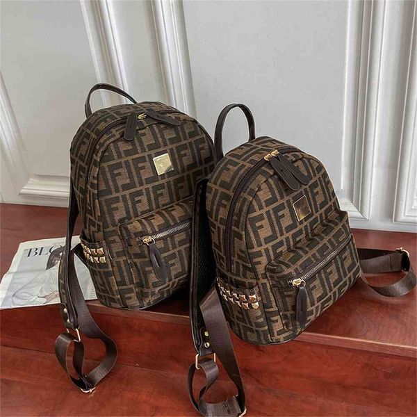 Bolsas escolares Canvas Backpack nova mochila impressa em grande capacidade Feminina bolsa escolar de viagem Black Friday Friday