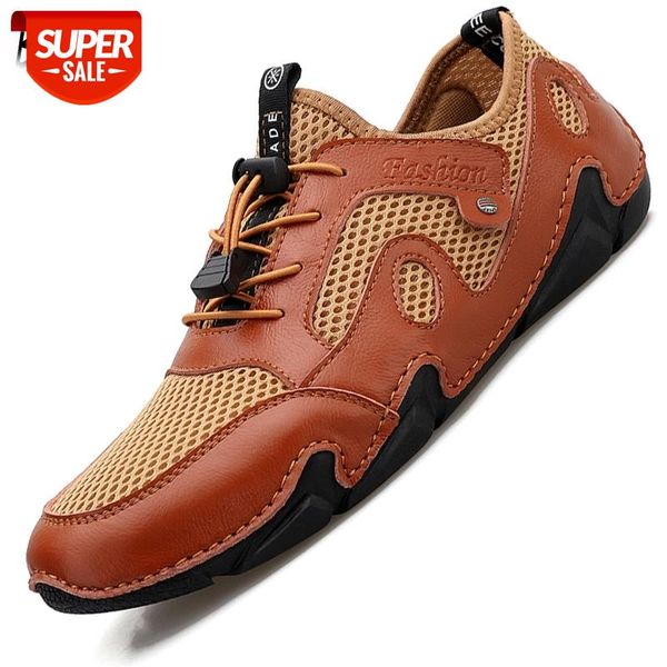 

2021 new summer men's casual shoes mesh breathable men's sneakers outdoor platform shoes lightweight moccasins loafers #fl8w