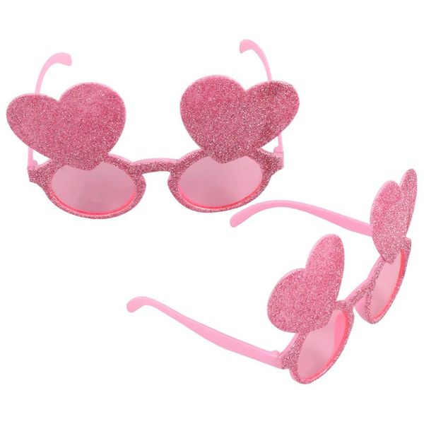 

party decoration 2 pairs of heart and seashell design glasses festival eyeglasses supplies