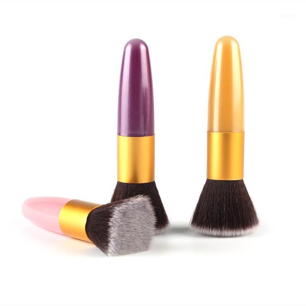 

1pcs flat makeup brushes powder liquid foundation blush brush concealer contour facial make up basic tool1