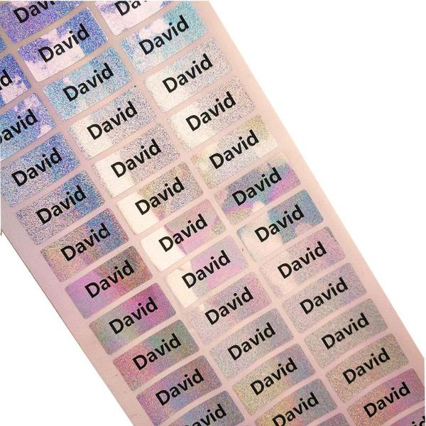 

gift wrap 60 pcs personalized name stickers waterproof daycare school label decal scratch proof multi stationery