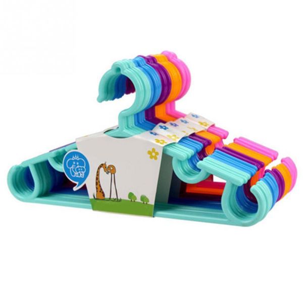 

laundry bags 5pcs plastic kids clothes colorful hangers baby trouser coat bar drying rack eyeful #20
