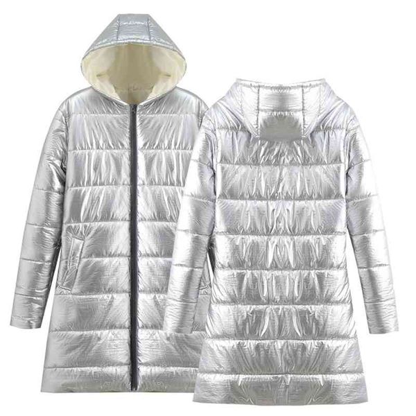 

new down coat, printed women's wear around, long thickened jacket, Black