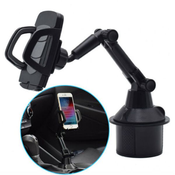 

car cup holder phone mount 360Â° rotating adjustable bracket for mobile gps