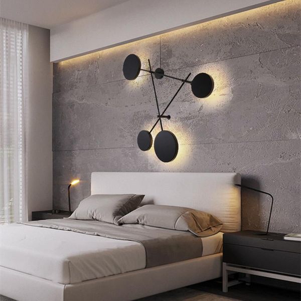 

wall lamps postmodern led lamp art creative living room stairs bedroom bedside study decoration lights
