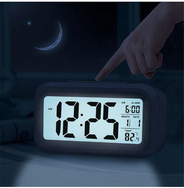 

other clocks & accessories 5colors digital alarm electronic clock with lcd display glowing blacklight night calendar