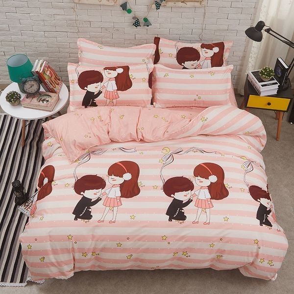 

bedding sets solstice home textile twin full  king set love romance boy girls duvet quilt cover pillowcase flat sheet teen linen 4bo6