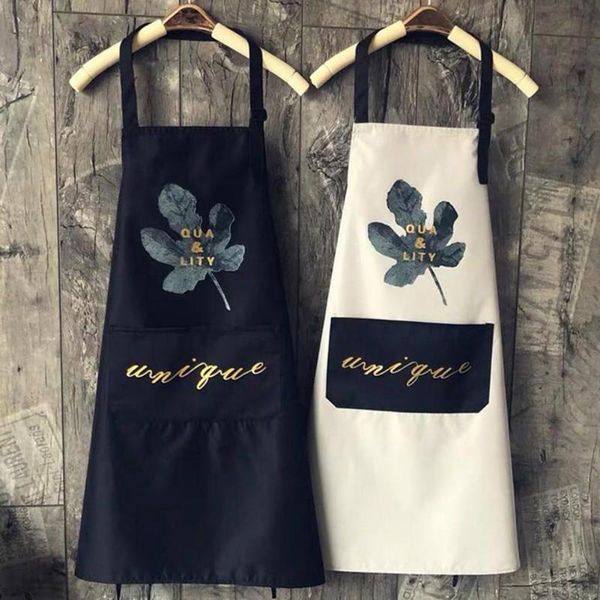 

aprons 1pcs woman apron waterproof kitchen women home cooking baking waist bib coffee shop cleaning