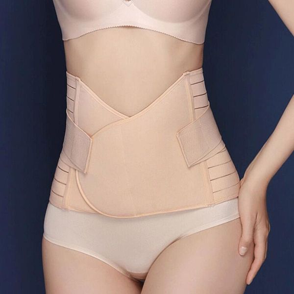 

women's shapers adjustable waist trainer women belly belt body shaper postpartum support maternity recovery corset improve posture one, Black;white