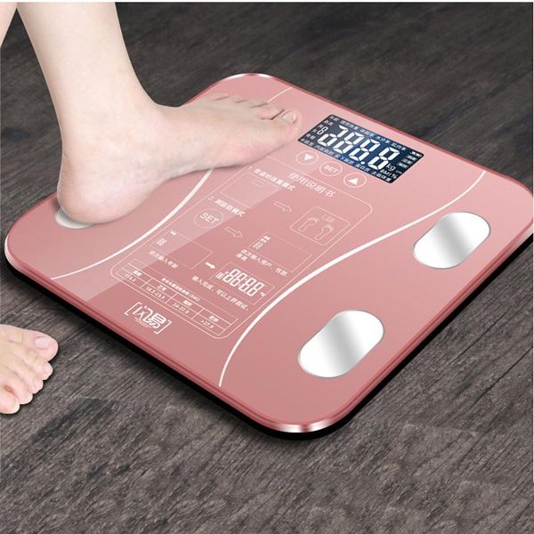 

bathroom body weight scale scales glass smart household electronic digital floor balance bariatric lcd display & kitchen