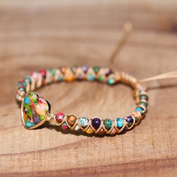 

beaded, strands natural stone love hand woven women's bracelet fashion design romantic bohemian couple gift luxury jewelry, Black