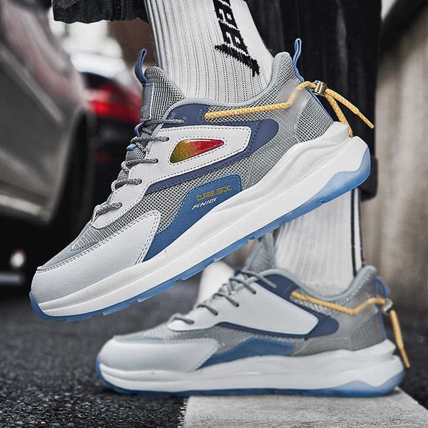 

men's shoes autumn 2021 breathable mesh fashion men's korean popcorn casual sports