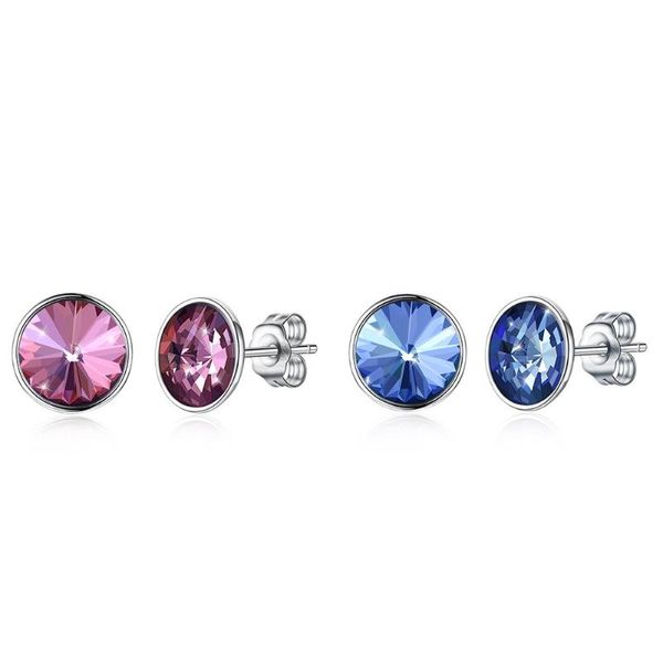 

stud 925 sterling silver pearl jewelry round earings, Golden;silver