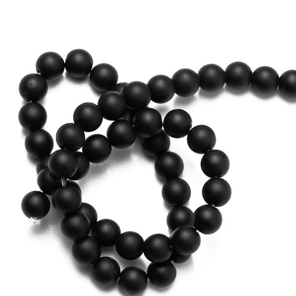 

other wholesale dull polished matte black agates beads onyx natural stone round loose diy bracelet necklace 4 6 8 10 12 14mm