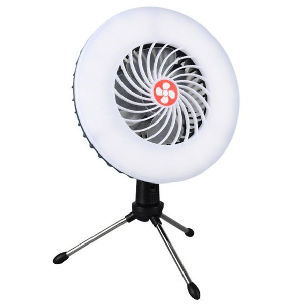 

portable lanterns usb charging fan light multi-function tent camping outdoor lighting with hanging bracket (assorted color, built in battery