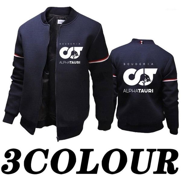 

men's jackets 2021 alphtaur print autumn and winter solid color coat leisure outdoor baseball suit slim fit sports zipper jacket, Black;brown