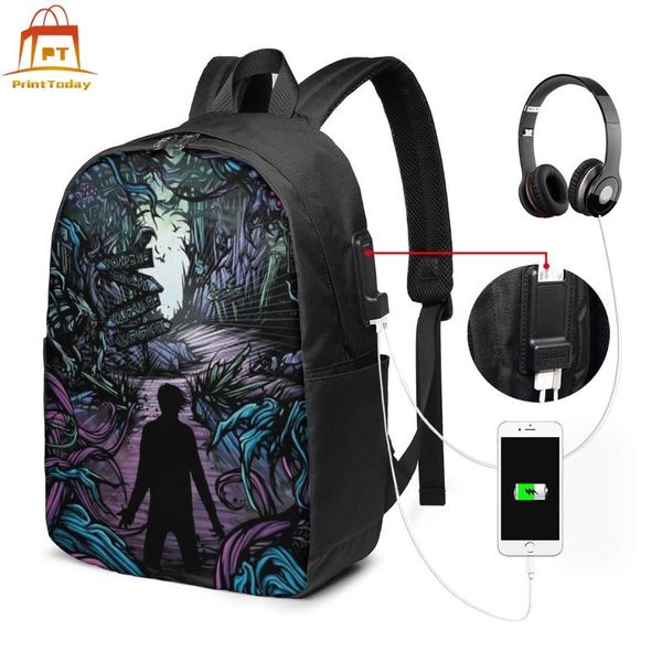 

backpack a day to remember backpacks teenage bag trending multi pocket bags
