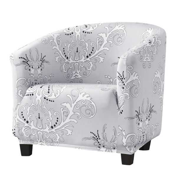

chair covers sofa cover single seat indoor washable soft living room skin-friendly easy installation foam fitted stretch print semi circular