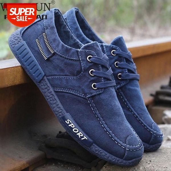 

wdhkun men shoes denim men casual shoes sneakers man canvas breathable loafers male footwear plus size 46 #d28e