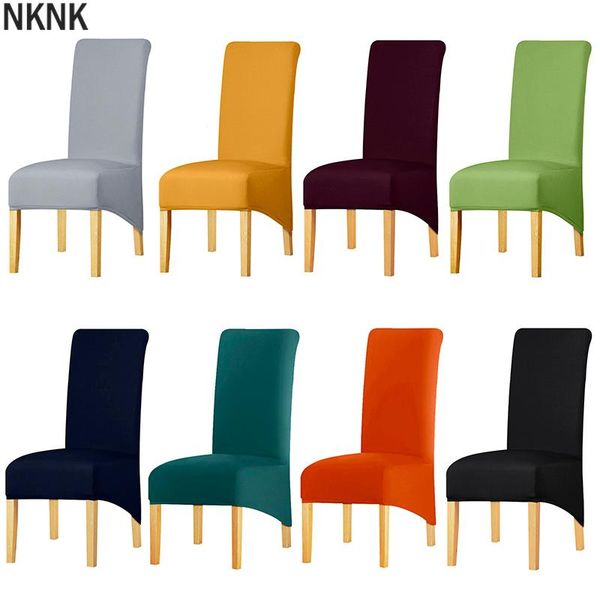 

chair covers solid color xl size long back cover polyester fabric seat case restaurant el party banquet