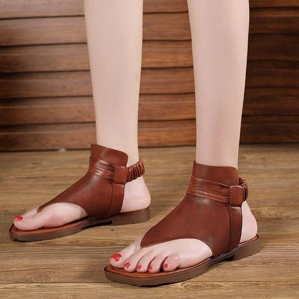 

boots clip toe flat heel sandals in summer 2021, Black