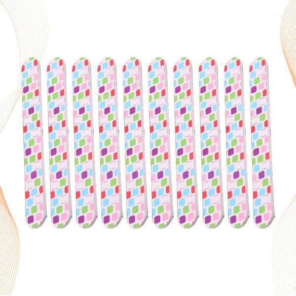 

double-side printing nail files manicure polishing bars shaping strip diy art supplies for home shop (rando1
