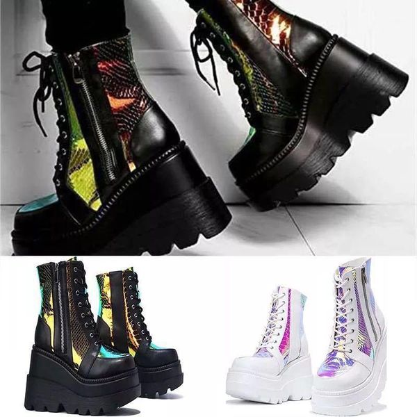 

boots hair 2021 winter bandage thickness medium boots, women's1, Black