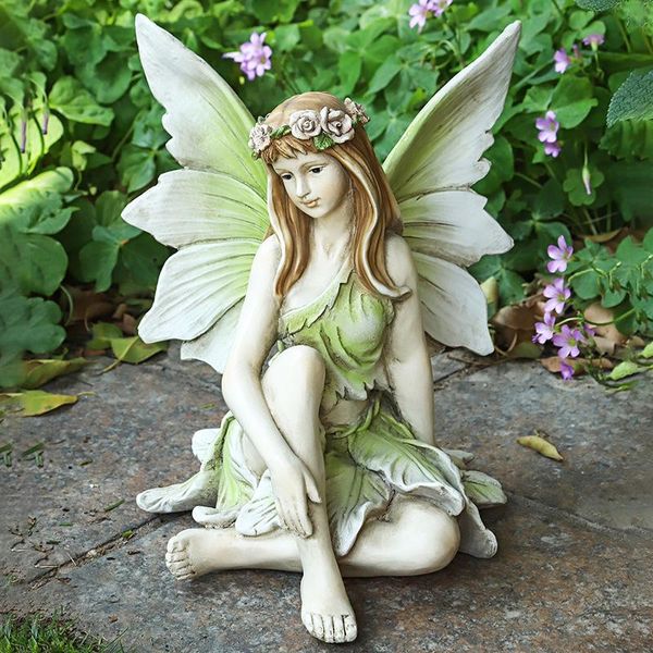 

decorative objects & figurines european-style fashion small ornaments pastoral girl flower fairy furnishings home garden villa decoration cr