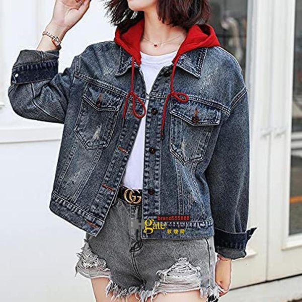 

women's jackets winter jacket women fashion comfortable vintage button down distressed short denim jean coat chaqueta mujer, Black;brown