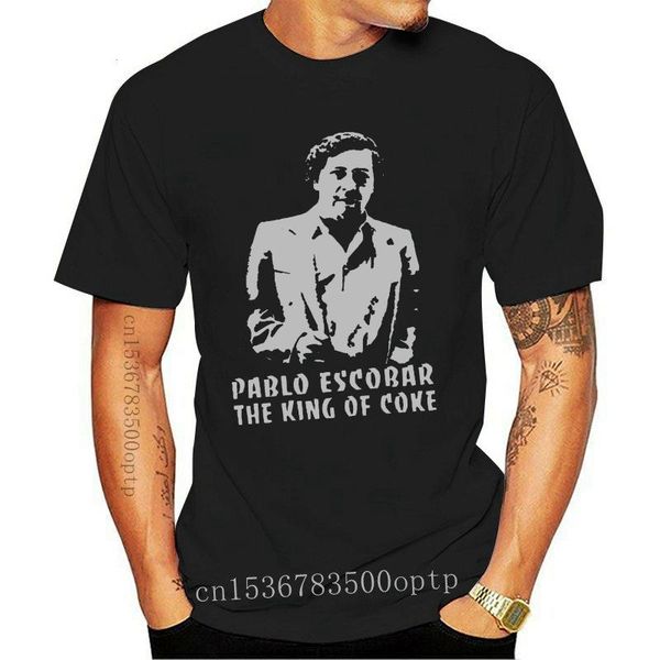 

men's t-shirts pablo escobar black t shirt, White;black