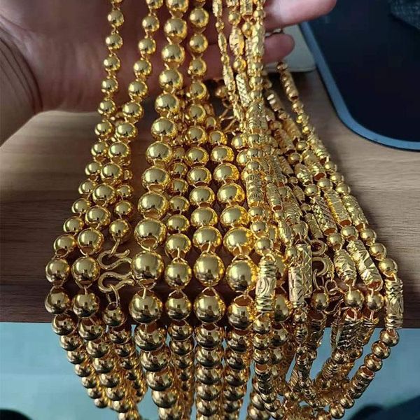 

chains 24k solid yellow real pure gold cuban chain necklace for men, Silver