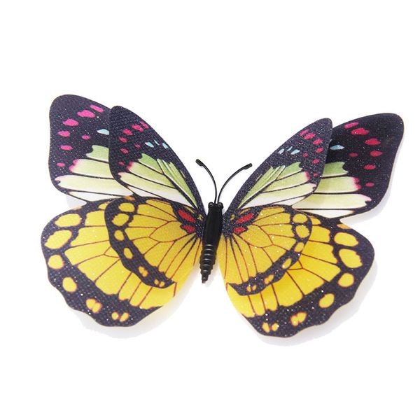 Borboleta adesivos de parede borboletas criativas com decoração home decoração de sala de crianças arte 12 pcs 12cm