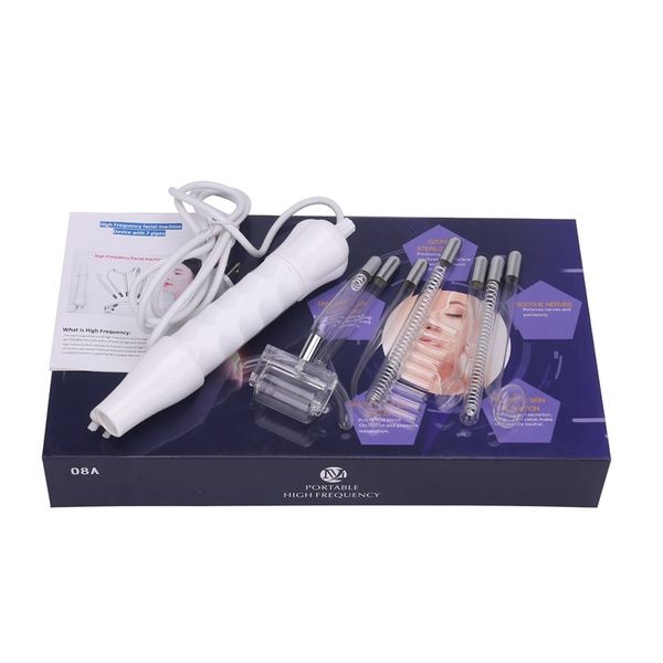 

7 in 1 high frequency led acne spot wrinkles remover therapy wand facial machine