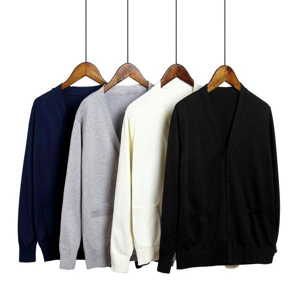 

women's knits & tees japanese autumn and winter jk cardigan college style uniform sweater long sleeve v-neck simplicity knitwear sailor, White