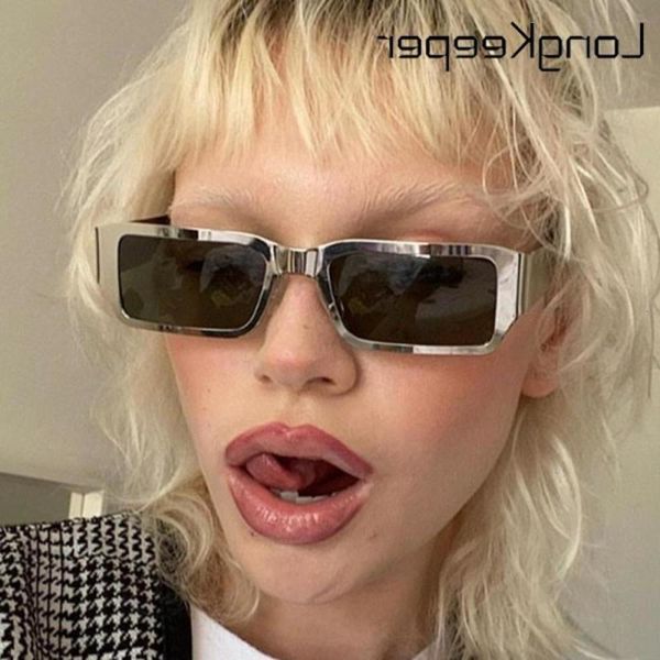 

sunglasses vintage fashion square sunglasses women men 2021 designer travel metal small frame sun glasses for female shades, Black