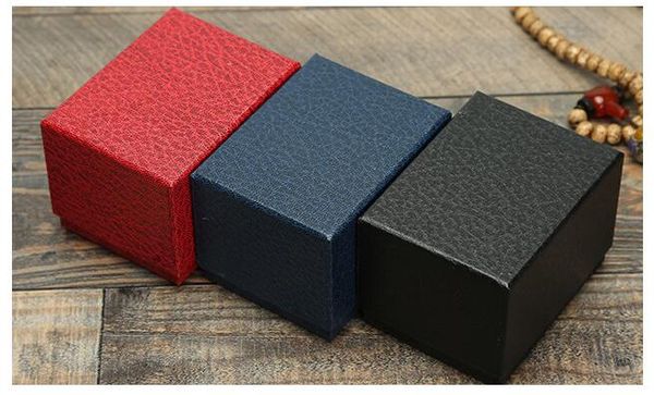 

watch box jewelry gift earrings necklace boxes random mix color, Black;white
