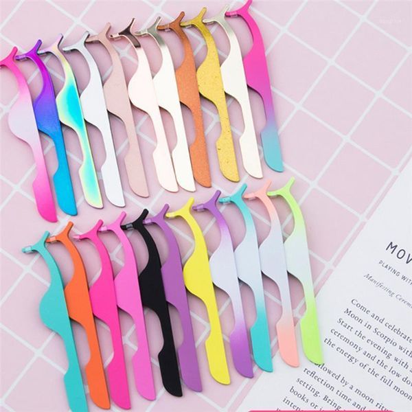 

wholesale eyebrow tweezers false extender crash extension stainless steel brushed makeup tools 30/50/100pcs1