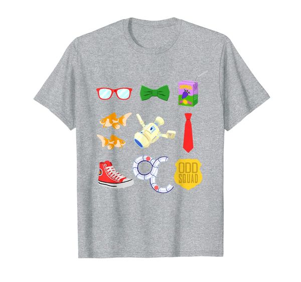 

odd squad agent accessories illustrated shirt, White;black