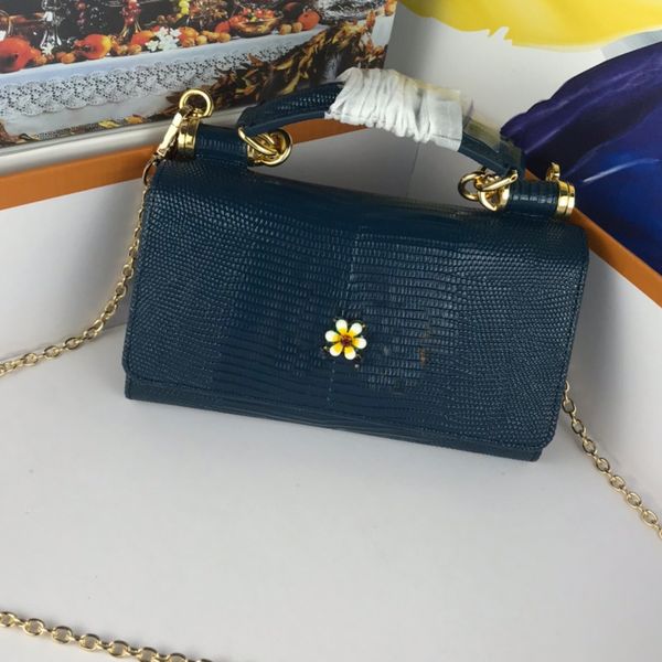 

mini cross body bag shoulder bags imported cowhide leather animal print handbag wallet fashion letter chains totes handbags