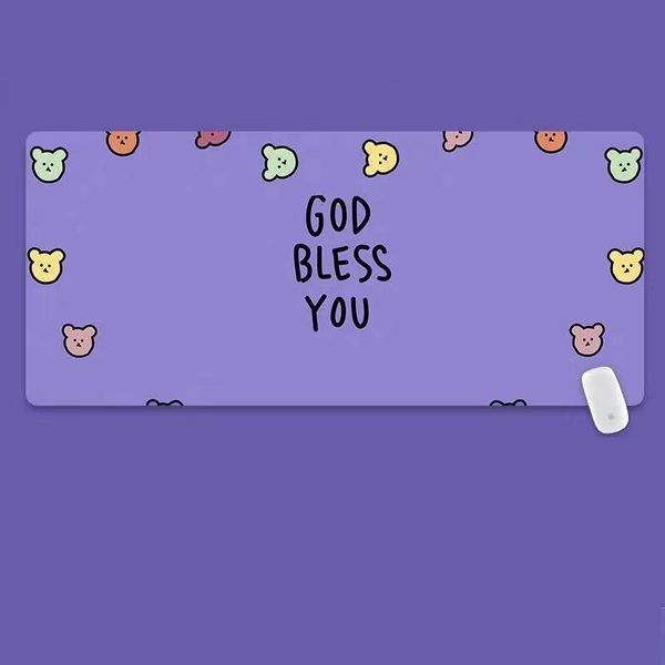

mouse pads & wrist rests cartoon pad large computer gaming mousepad keyboard mat cute little bear natural rubber desk study writing