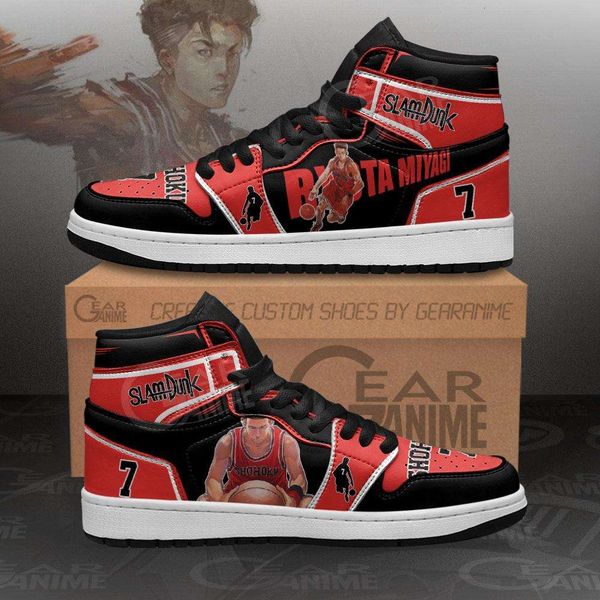 

customization ryota miyagi sneakers slam dunk anime shoes