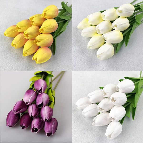 

decorative flowers & wreaths artificial for wedding decoration home tulips