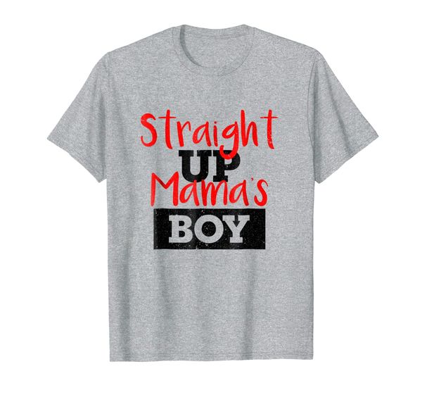 

straight up mama's boy t-shirt, funny kid clothing, White;black
