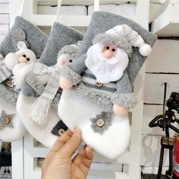 

christmas decorations navidad stocking santa sacks gift for home candy bag hanging xmas tree ornament year 2022