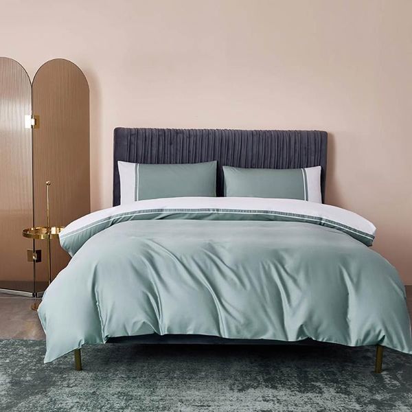 

egyptian cotton satin el home linens fitted or flat sheet pillowcase cover duvet set bedding sets