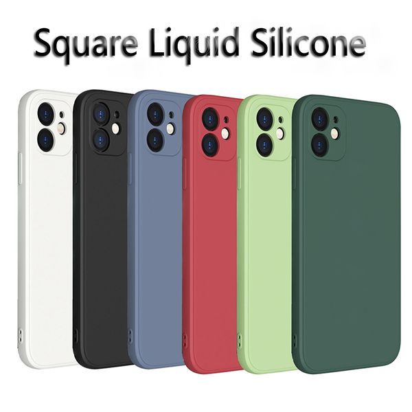 

lx brand square liquid silicone case for iphone 12 11 pro max x xs xr 7 8 plus se fundas cover on iphone 12 mini 11 pro max case